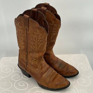 Ariat Women's Western Leather Cowboy Boots‎ Brown Size 7.5B #15725